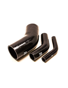 Gomito a 45° - Ø30 mm, Lunghezza 102x102 mm, Spessore 4 mm, Nero