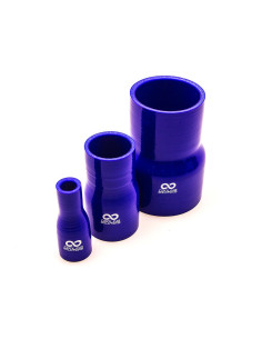 Silicon Reducer Ø32-28 mm, Length 102 mm, Thick. 4 mm, Blue