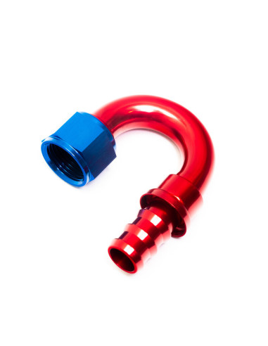 Raccordo a gomito a 180° a innesto rapido per tubo Dash 12