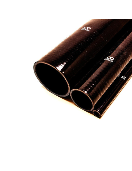Tubo flessibile in silicone al metro, Ø51 mm, lunghezza 1 m, spessore 5 mm, nero.