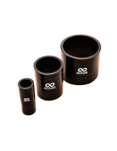 Giunto in silicone Ø100 mm, lunghezza 76 mm, spessore 6 mm, nero