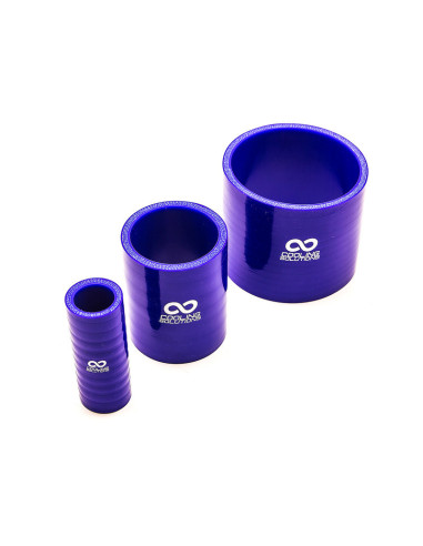 Giunto in silicone Ø45 mm, lunghezza 76 mm, spessore 4 mm, blu