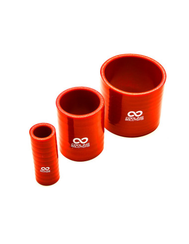 Silicon Joiner Ø76 mm, Length 76 mm, Thick. 5 mm, Red