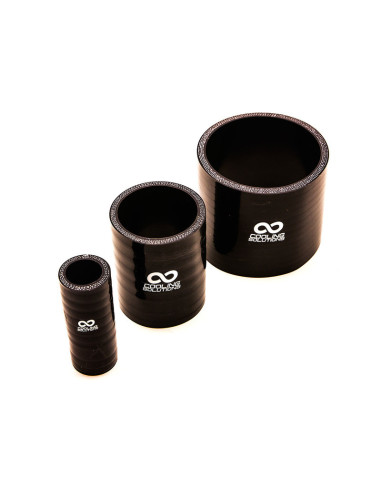 Silicon Joiner Ø30 mm, Length 76 mm, Thick. 4 mm, Black