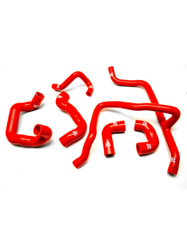 6 Piece Silicone Hose Kit for BMW E30 6 Cyl. - Red