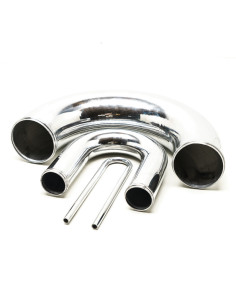 Aluminium 180° Elbow Ø57 mm, Length 500 mm