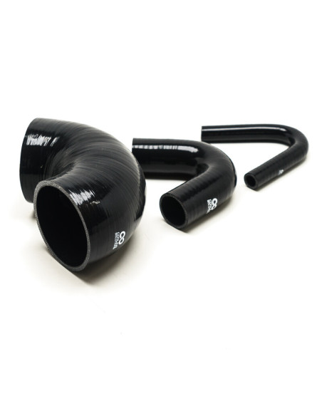 135° Elbow - Ø25 mm, Length 187x187 mm, Thick. 4 mm, Black