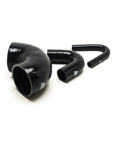 135° Elbow - Ø38 mm, Length 187x187 mm, Thick. 4 mm, Black