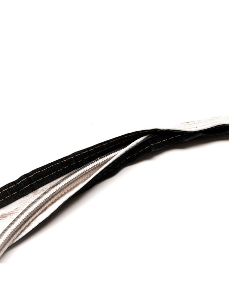 Ø30 mm Heat Protective Velcro Sleeve, Black, 1 meter