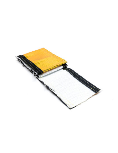 Ø30 mm Heat Protective Velcro Sleeve, Gold, 1 meter