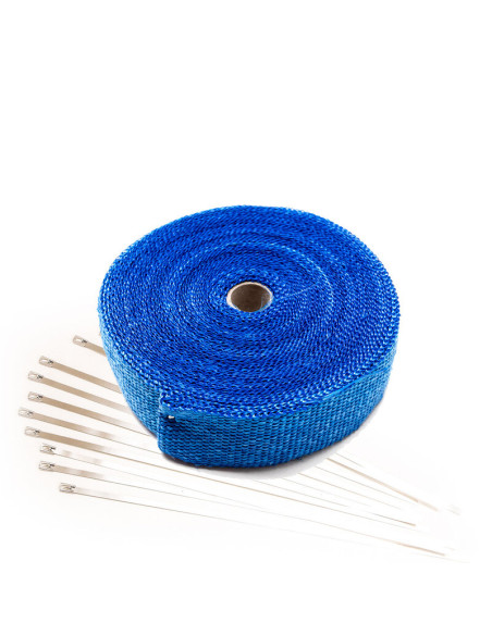 Blue Exhaust Heat Wrap (15m x 50mm)