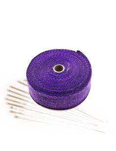 Purple Exhaust Heat Wrap (15m x 50mm)