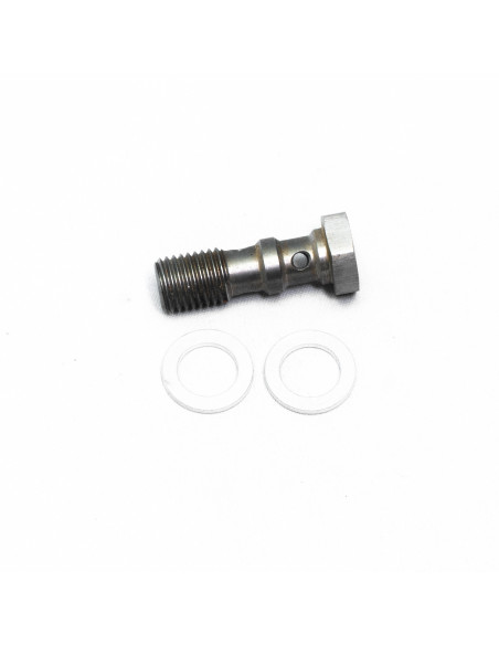 Dash 3 Stainless Steel Double Banjo Bolt (JIC 3/8"-24, 31 mm)