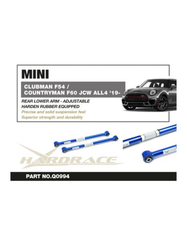 Braccio inferiore posteriore Hardrace BMW Serie 2 F44 X2 F39 Mini Countryman F60 JCW Clubman F54 JCW
