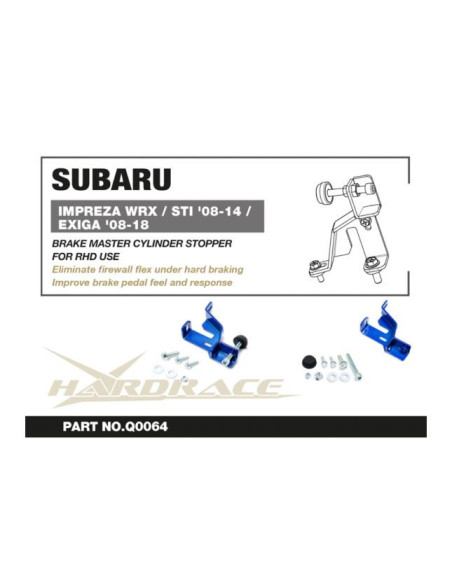 Stopper freno ciclindro maestro Hardrace Subaru Impreza GH WRX VA + STi