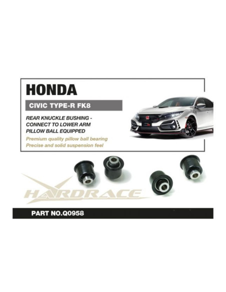Boccola Snodo Posteriore Braccio Inferiore Hardrace Honda Civic MK10 Type R