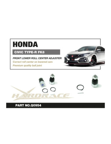 Regolatore del centro di rollio anteriore Hardrace Honda Civic MK10 Type R