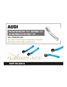 Bielletta Stabilizzatrice Posteriore Regolabile Hardrace Audi A4/S4/RS4 B9 A5/S5/RS5 F5 A6 C8 A7 4K Q5 FY 2