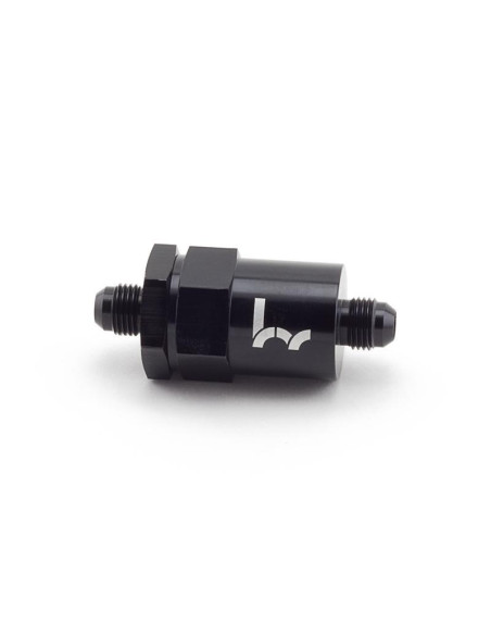 Filtro carburante in linea nero -6AN a -6AN Hybrid Racing  (universale)