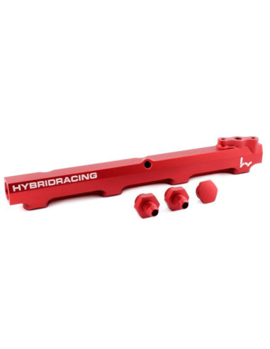 Rail di alimentazione Hybrid Racing alto flusso Motori B Honda Civic MK5 MK6 Rosso