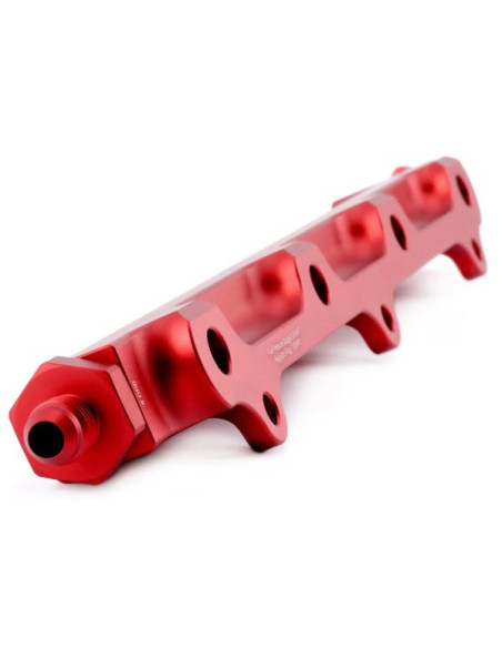 Rail di alimentazione Hybrid Racing alto flusso Motori B Honda Civic MK5 MK6 Rosso