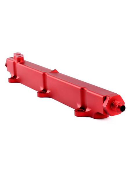 Rail di alimentazione Hybrid Racing alto flusso Motori B Honda Civic MK5 MK6 Rosso