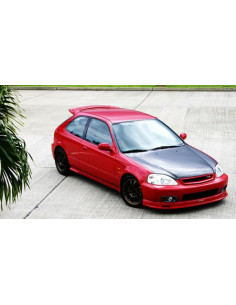 Lama anteriore Honda Civic MK6 EK 1999-2001 stile Mugen in PU 2