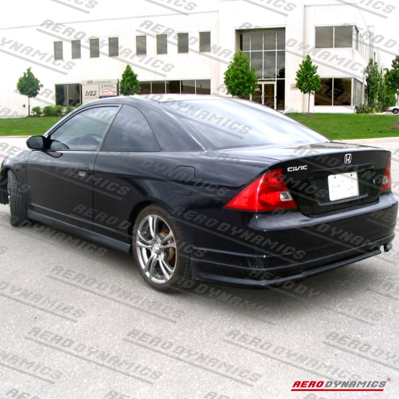 Rear Bumper Lip Honda Civic MK7 EP/EM 2001-2003 Type R Style ABS