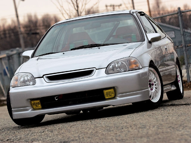 Lama anteriore Honda Civic EJ/EK MK6 1995-1998 stile JDM in PU